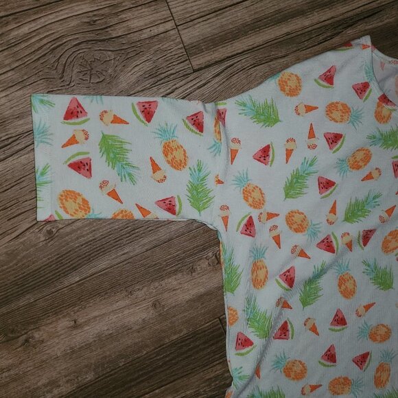LuLaRoe Irma Tunic Pineapple Watermelon XXS - Picture 5 of 6